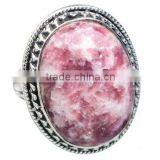 Wholesale Price Silver Jewellery, NaturalLepidolite Ring in All Sizes thumbnail-1