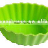 A03-10 Green Oval Silicone Cake Moulds /silicone Cupcake Mould/ Muffin Mould thumbnail-4
