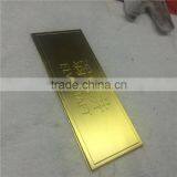 Gold Plating Custom Made Signboard Electrical Safety Sign Made of Metal thumbnail-6