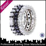 Men's Silver Big Ring, Silver Puzzle Ring thumbnail-1