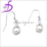 New arrivel wholesale 925 sterling silver magnetic pearl earrings for wedding