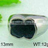 Factory Direct Sale Attractive Design Ring for Men With Black Stone thumbnail-1