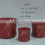 Xmas Ceramic Flower Pot