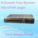 RJ45,8 Line Voice Recorder Box,voice Logger