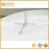 Unique Silver Cubic Zirconia Necklace Pendant Sets thumbnail-3