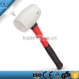 Plastic Mallet, Fiberglass Handle White Rubber Mallet, 16-Ounce