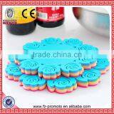 Lace Romantic Elegant Flower Silicone Coaster Coffee Table Cup Mats Pad Placemat Kitchen Accessories 9.5cm 15g thumbnail-4