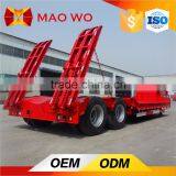 Cheap Price 40 Ton Low Bed Semi Truck Trailer for Heavy Duty Equipment Transport thumbnail-1