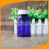 50ml Clear Blue Plastic Pill Bottle With Locking Lid