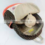 Lightweight Dots and Cartoon Printting Canvas Laptop Backpack Cute School Bag thumbnail-3