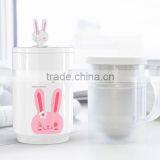 Office Gift Desktop Coffee Cup Rabbit Humidifier Mini USB Rabbit Humidifier Mute Air Treasure Humidifier thumbnail-1