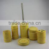 EAO820 Bamboo Bathroom Accessory Set China Supplier 6 Pcs thumbnail-1