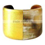 High Quality Best Selling Buffalo Horn Metallic Gold Yellow Modern Bracelet From Vietnam thumbnail-1