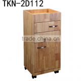 Portable manicure furniture cabinet with movable stool inside for Nail Salon TKN-2D112