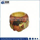 Hottest Classic Cheap Price Gold Mercury Glass Candle Holders thumbnail-3