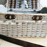 Custom China Manufacture Export Nice Quality Empty Handmade Cheap Large Wicker Picnic Basket thumbnail-4