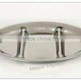 Stainless Steel Oval Compartment thumbnail-1