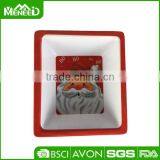 BPA Free Children Santa Claus Holiday Print Melamine Christmas Kids Bowl thumbnail-2