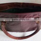 High Quality Classic Design Handmade Vintage Pure Goat Leather Women Handbag thumbnail-3