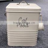 Cat Food Canister With Spoon
