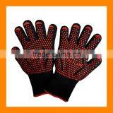 Extremely Flame and Heat Resistant Barbecue Mitts With Silicone for Grill,Smoker,Pit,Fireplace,Camping,Kitchen BBQ Ove Glove thumbnail-1