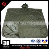 Olive Green 210T Polyester Taffeta With 21S PVC Coated Army Rain Poncho Military Waterproof Raincoat thumbnail-4