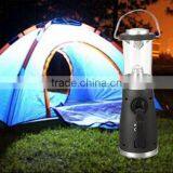 4 LED Rechargeable Lantern Camping Fishing Torch Lamp Hand Crank Tent Light NEW thumbnail-2