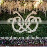 Flower Wall Backdrop, Wedding Decorate ,Silk Flower Wall Decoration With Commercial Logo thumbnail-5