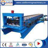 High Speed Steel Floor Decking Roll Forming Machine with train service