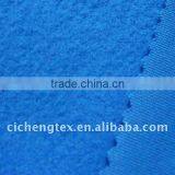 100%polyester Interlock Fabric, Solid Dyed, Back Brushed