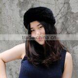 CX-E-29E Hand Knitted Real Mink Fur Neck Warmer Fur Snood Hair Band thumbnail-2