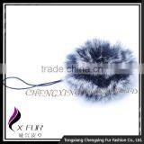 CX-A-54F Hand Made Wholesale Fur Flower Mobile Phone Charm Keychain thumbnail-4