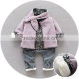 Newest Cotton Girls Clothing Sets Children Winter Warm Coat Leisure Kids Clothes thumbnail-5