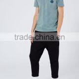 China High-end Short Sleeve Enzyme Wash Blue t Shirts thumbnail-4