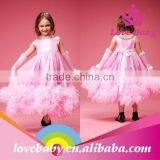 Wholesale 2015 New Stylish Boutique Feather Fairy Baby Girls Long Dress thumbnail-6