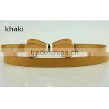 New Arrival Fashion Design High Quality With Flower Design Alloy Metal Buckle Women Slim PU Leather Belt thumbnail-5