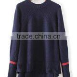EY0856S New Fashion 2016 Women Long Sleeve Irregularity Knitted Pullover Sweater thumbnail-1