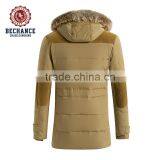 2016 Fashion Mens 100% Polyester Fur Hood Bomber Jacket for Winter thumbnail-2