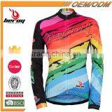 BEROY No Minimum Order Cycling Jersey, Neon Long Sleeve Cycling Apparel thumbnail-1