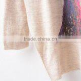 Lady Pullover Angora Cashmere Sweater With Tree Printing thumbnail-3