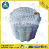 Octahedron Plastic Novelty Sewing Kit Box With Needle Case on the Top thumbnail-3