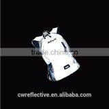 Custom Silver Grey Waterproof 0.6mm Abrasive Resistance Reflective pu Leather Fabric for Sewing Shoe thumbnail-6