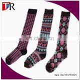 2016 Popular Houndstooth Slim Fit Boot Socks Custom Ladies Long Socks thumbnail-1