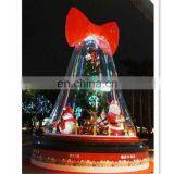 Lighting Transparent Christmas Decoration Jingle Bell With LED Light Inflatable thumbnail-1