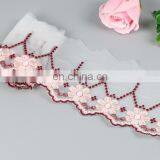 2018 New Design Colorful Embroidery Mesh Lace Tirmming thumbnail-3