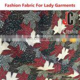 Stretch Fabric Recycled Polyester Rayon Spandex T/R Yarn Dyed Jacquard Stretch Knit Polyester Fabric thumbnail-3