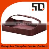 Exquisite Hotel Supplies Leather Cober Manufacturer Shoe Basket