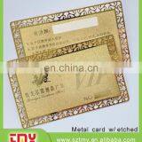 86*54*0.3mm Aluminum/ Stainless Steel Metal Business Card ,embossed Metal Cards thumbnail-6