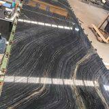 Black Serpeggianite Wood Marble Slabs Polished Wall Tiles, Floor Tiles China Factory