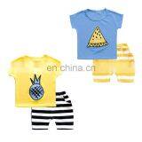 Wholesale 100% Cotton Baby Sets T-Shirt and Short Sets Toddler Boy Summer Boutique Outfits thumbnail-3